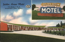 Golden Arrow Motel, U.S. Routes 11 & 15 - AAA Postcard