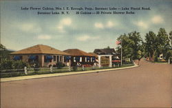 Lake Flower Cabins, Mrs. J.E. Keough, Prop. Saranac Lake, NY Postcard Postcard Postcard