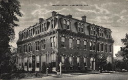 Wright Hotel Lancaster, WI Postcard Postcard Postcard