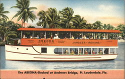The "Abeona" - Docked at Andrews Bridge Fort Lauderdale, FL Postcard Postcard Postcard