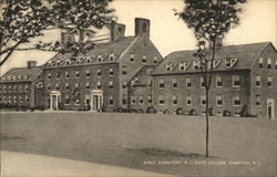 Girls' Dormitory, R.I. State College Postcard