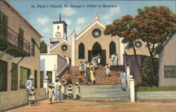 St. Peter's Church St. George's, Bermuda Postcard Postcard Postcard