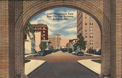 Picturesque View from City Pier Archway Sarasota, FL Postcard Postcard Postcard