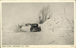 Snow Scene Postcard