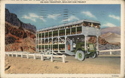 150 Man Transport Postcard