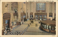 Grand Lobby, The Union Station Kansas City, MO Postcard Postcard Postcard