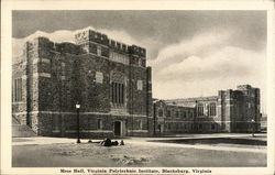 Virginia Polytechnic Institute - Mess Hall Postcard