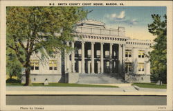 Smyth County Court House Marion, VA Postcard Postcard Postcard