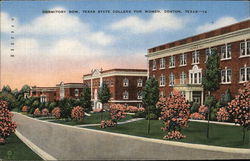 Dormitory Row, Texas State College for Women Denton, TX Postcard Postcard Postcard