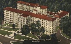 Aerial View of Emory University Hospital Postcard