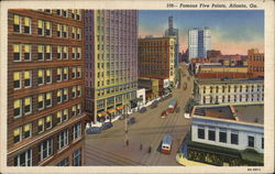 Five Points Atlanta, GA Postcard Postcard Postcard