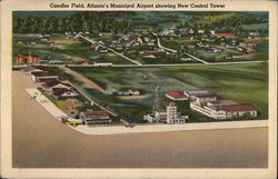Candler Field, Showing New Control Tower Postcard