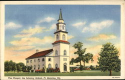 The Infantry School - The Chapel Fort Benning, GA Postcard Postcard Postcard
