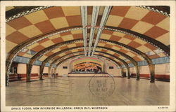 Dance Floor, New Riverside Ballroom Postcard
