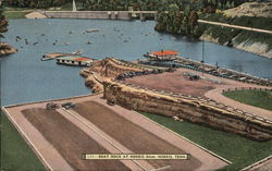 Boat Dock at Norris Dam Tennessee Postcard Postcard Postcard