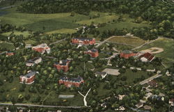 Airplane View of Maryville College Postcard