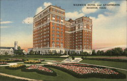 Warwick Hotel and Apartments Houston, TX Postcard Postcard Postcard