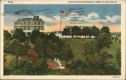 State Police Barracks, Troop D Postcard