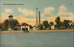 Coast Guard Station Erie, PA Postcard Postcard Postcard