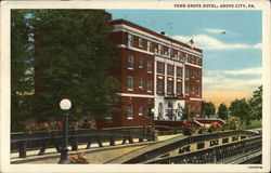 Penn Grove Hotel Grove City, PA Postcard Postcard Postcard