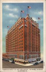 Americus Hotel Allentown, PA Postcard Postcard Postcard