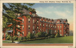 Hulings Hall, Allegheny College Meadville, PA Postcard Postcard Postcard