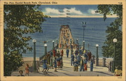 The Pier, Euclid Beach Park Postcard