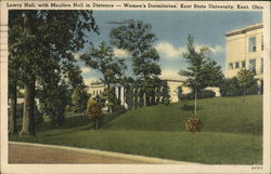 Lowry Hall, With Moulton Hall in Distance Kent, OH Postcard Postcard Postcard