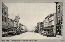 Main Street Looking North Postcard