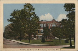 St. Mary School Sherbrooke, QC Canada Quebec Postcard Postcard Postcard