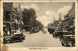 Main Street Magog, QC Canada Quebec Postcard Postcard Postcard