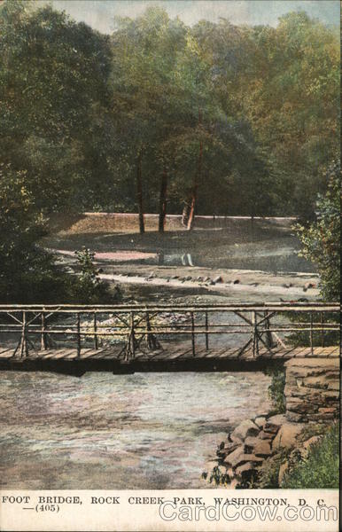 Foot Bridge in Rock Creek Park Washington District of Columbia