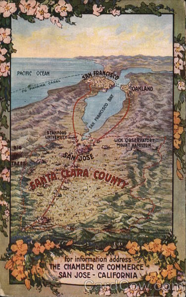 Map - Santa Clara County San Jose California