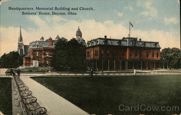Soldiers Home - Headquarters, Memorial Building and Church Dayton Ohio