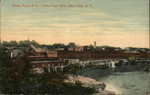 Finch, Pruyn & Co., News Paper Mills Glens Falls New York