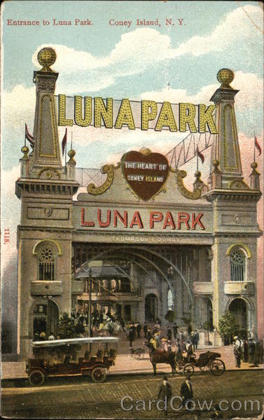 Entrance to Luna Park Coney Island New York