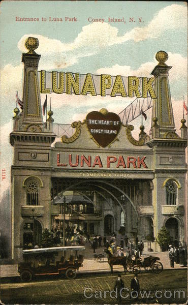 Entrance to Luna Park Coney Island New York