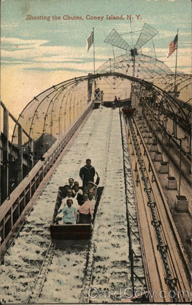 Shooting the Chutes Coney Island New York