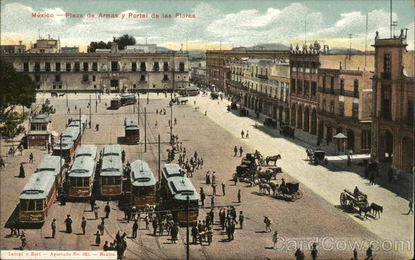 Plaza de Armas y Portal de las Flores Mexico City