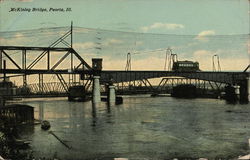 McKinley Bridge Peoria, IL Postcard Postcard Postcard