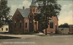 Christian Church Gibson City, IL Postcard Postcard Postcard
