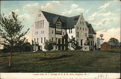 Lippitt Hall, R.I. College of A. & M. Arts Kingston, RI Postcard Postcard Postcard