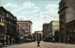 Weybosset Street, Looking East Providence, RI Postcard Postcard Postcard