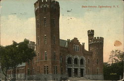 State Armory Ogdensburg, NY Postcard Postcard Postcard
