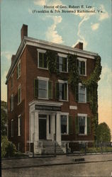 Home of Gen. Robert E. Lee (Franklin & 7th Streets) Richmond, VA Postcard Postcard Postcard