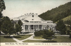 Bath House Hot Springs, VA Postcard Postcard Postcard