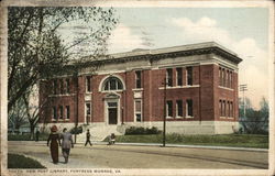 New Post Library Fort Monroe, VA Postcard Postcard Postcard