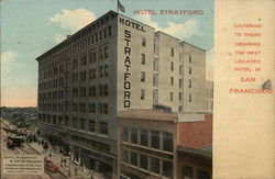 Hotel Stratford & Union Square Postcard