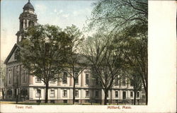 Town Hall Milford, MA Postcard Postcard Postcard