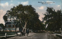 Main Street & Eaglestone Inn Postcard